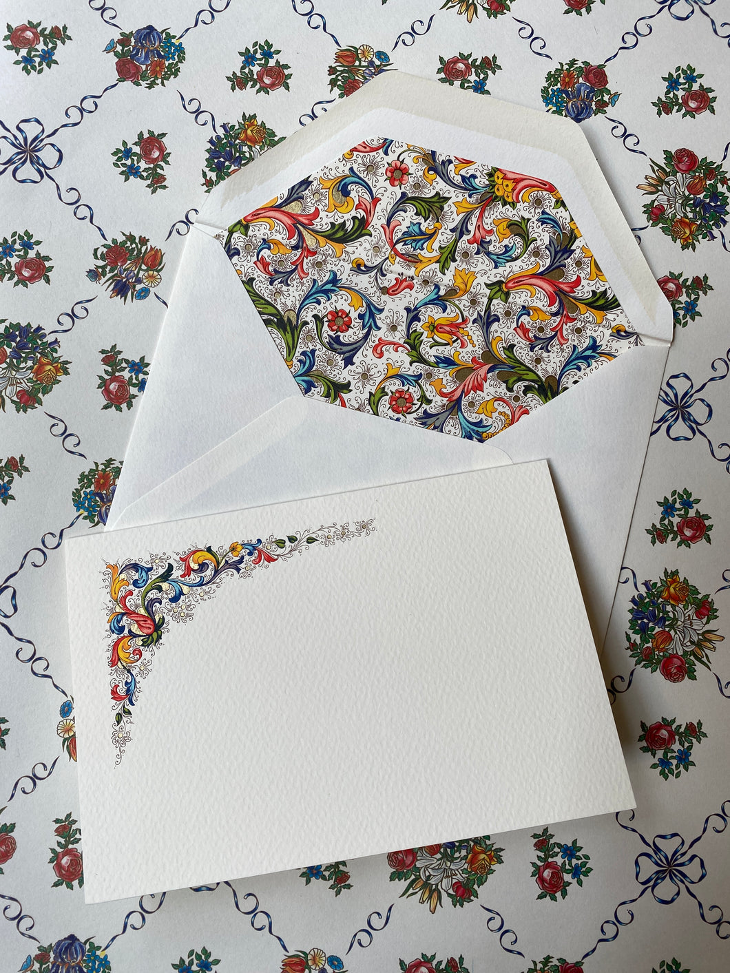 Italian card & envelope set x 10  / イタリアン カード・封筒 セット x 10 / Set de carte italienne & enveloppe x 10