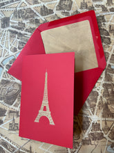 Charger l&#39;image dans la galerie, Eiffel Tower card &amp; envelope / エッフェル塔カード &amp; 封筒 / Carte Tour Eiffel &amp; enveloppe
