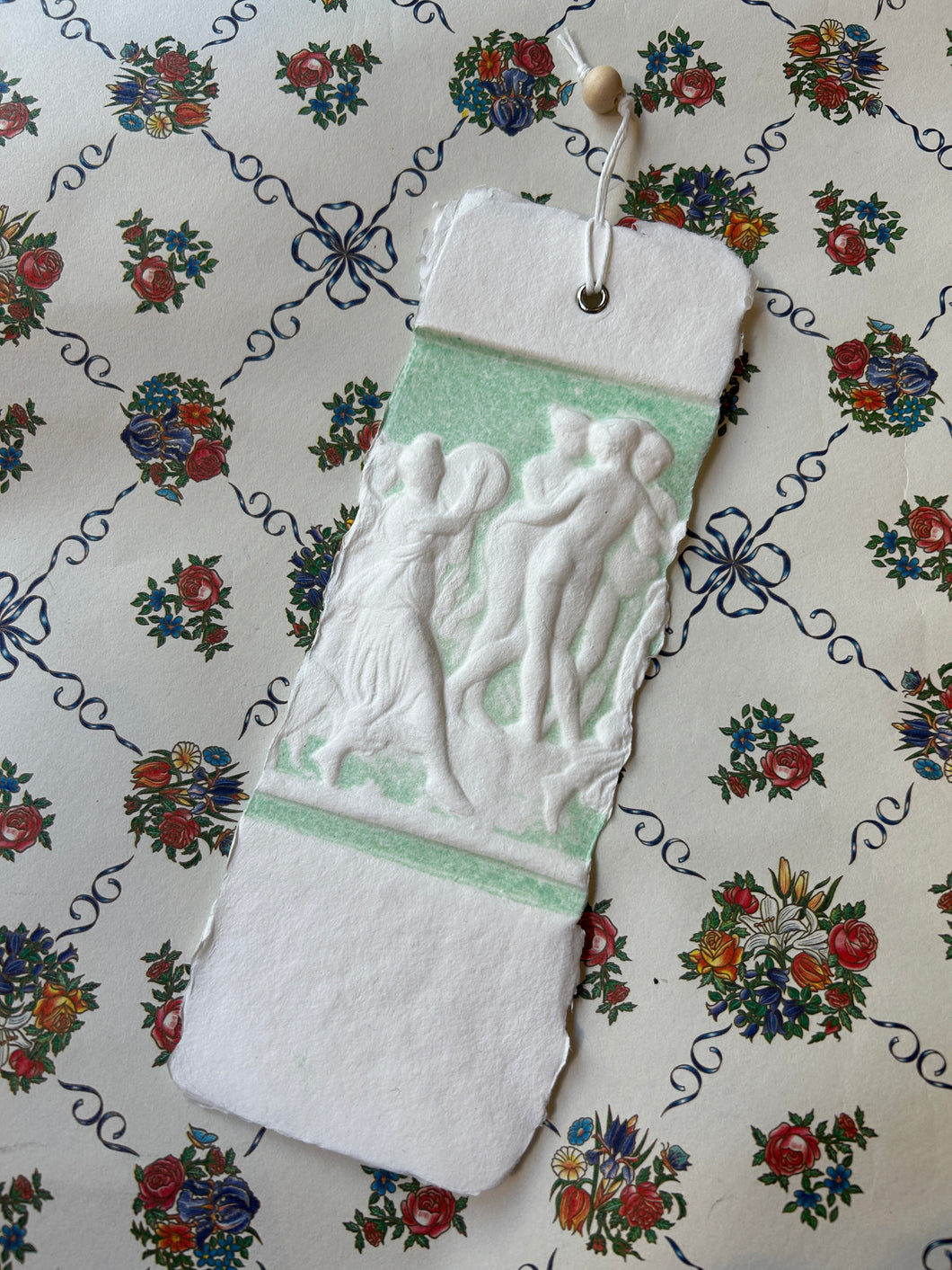 Italian handmade bookmark  / イタリアンハンドメイドしおり / Marque page fait main