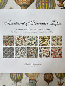 Assortment of decorative paper / デコレーションペーパーセット Assortiment de papier decoratif
