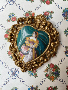 Marbled Paper Ex voto / Ex voto papier marbré