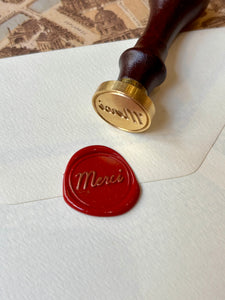 Sealing stamp / シーリングスタンプ / Cachet de cire  Merci