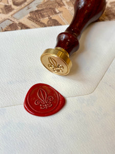 Sealing stamp / シーリングスタンプ / Cachet de cire  Fleur de Lys