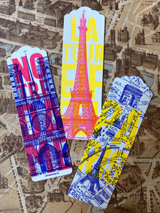 Bookmark Paris /  パリ しおり / Marque page Paris
