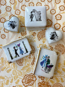 Porcelain box Peynet / 磁器小箱 ペイネ/ Boite en porcelaine Peynet