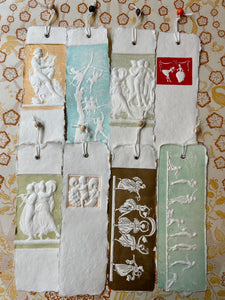 Italian handmade bookmark  / イタリアンハンドメイドしおり / Marque page fait main