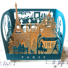 Charger l&#39;image dans la galerie, 3D mini card Paris  /  3D ミニカード / Carte 3D Paris petite
