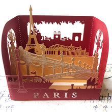 Charger l&#39;image dans la galerie, 3D mini card Paris  /  3D ミニカード / Carte 3D Paris petite
