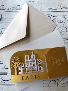 3D mini card Paris  /  3D ミニカード / Carte 3D Paris petite