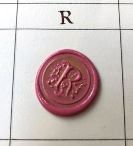 Sealing stamp set Initial / シーリングスタンプセット イニシャル / Set de cachet de cire initiale