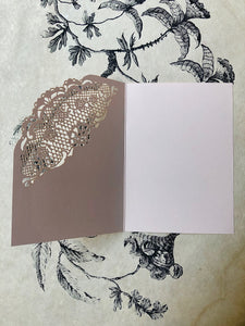 Lace card & envelope set  Pink / レースカード &封筒セット  ピンク