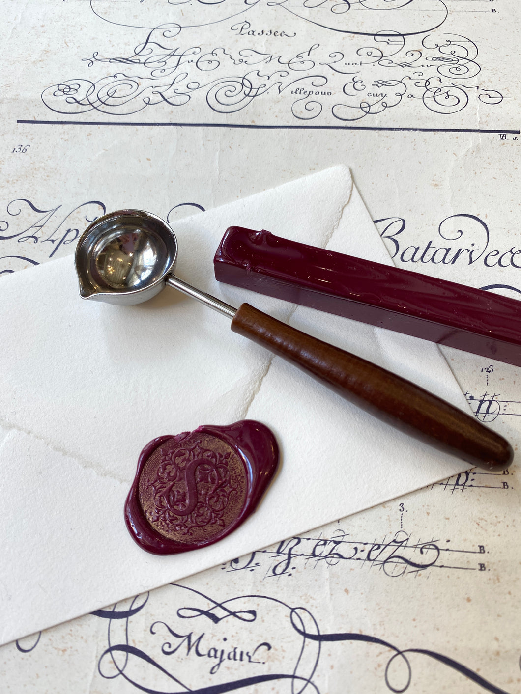 Sealing wax melting spoon / シーリングワックス用スプーン / Cuillère pour cire à cacheter