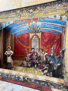 3D card  "Le malade imaginaire" Moliere 1622-1673