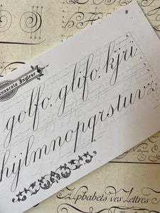 Calligraphy notebook / カリグラフィーノート / Cahier de calligraphie