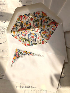 Italian card & envelope set x 5   / イタリアン カード・封筒 セット x 5  / Set de carte italienne & enveloppe x 5