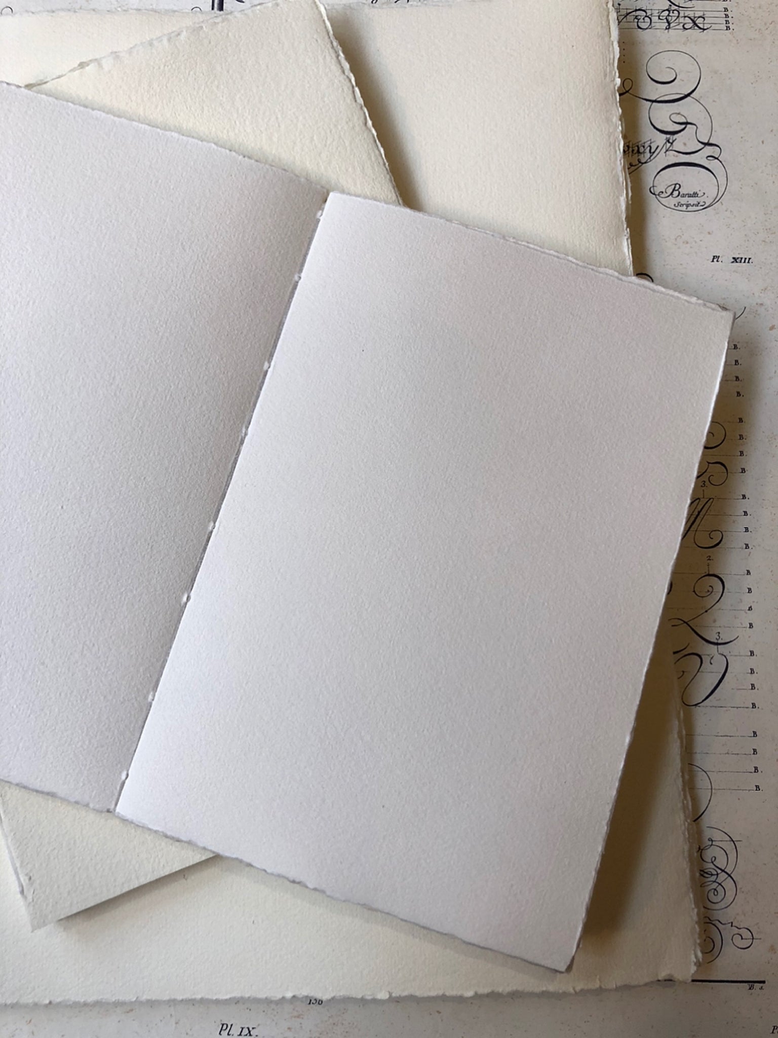 Handmade blank notebook / ハンドメイド白ノート / Carnet de page