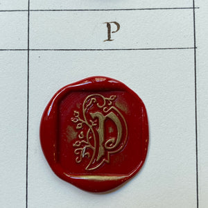 Sealing stamp Initial / シーリングスタンプ イニシャル / Cachet de cire initiale