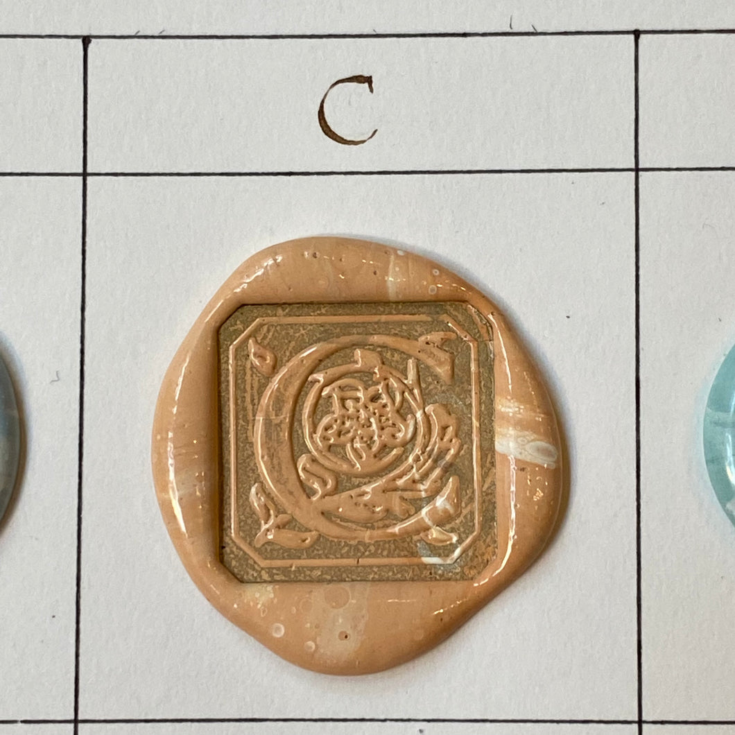 Sealing stamp Initial / シーリングスタンプ / Cachet de cire initiale