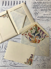 Charger l&#39;image dans la galerie, Italian card &amp; envelope set x 10  M / イタリアン カード・封筒 セット x 10 /  Set de carte italienne &amp; enveloppe x 10
